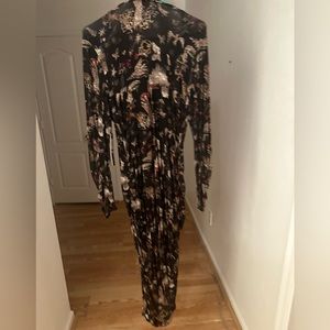 Nicole Miller Green, Red, Gold Colors Dress Perfect For the Holidays